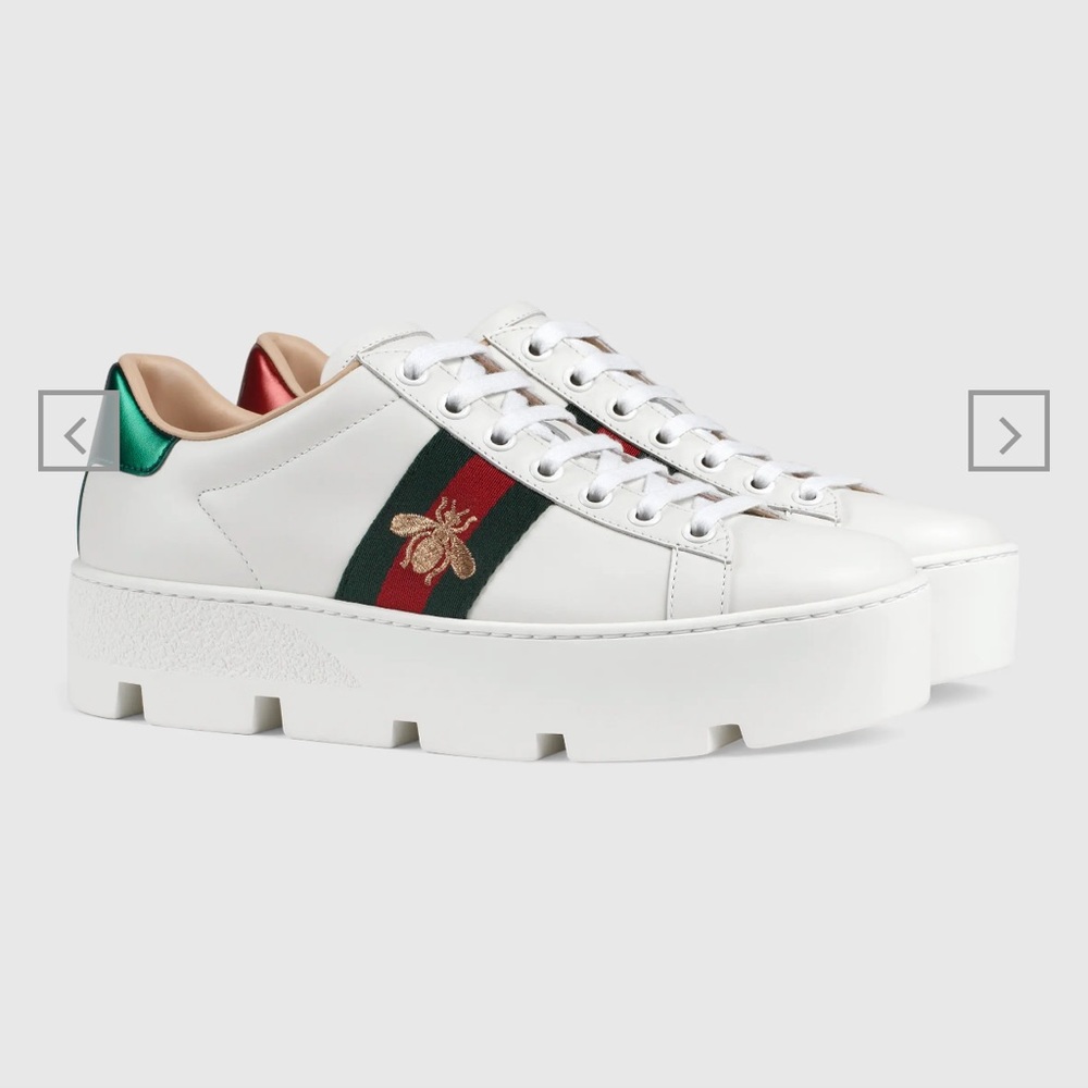 Gucci Bee Platform Sneakers
